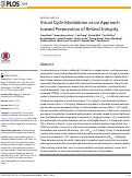 Cover page: Visual Cycle Modulation as an Approach toward Preservation of Retinal Integrity