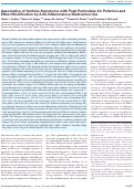 Cover page: Association of asthma symptoms with peak particulate air pollution and effect modification by anti-inflammatory medication use.