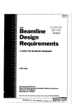 Cover page: ALS Beamline Design Requirements - Revision 1