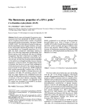 Cover page: The fluorescence properties of a DNA probe