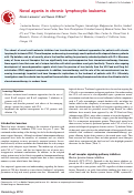 Cover page: Novel agents in chronic lymphocytic leukemia.