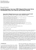 Cover page: Insulin Resistance Increases MRI-Estimated Pancreatic Fat in Nonalcoholic Fatty Liver Disease and Normal Controls