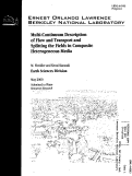 Cover page: Multi-continuum description of flow in composite heterogeneous media