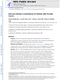 Cover page: Diet and lifestyle considerations for patients with prostate cancer