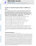 Cover page: Incidence of interstitial lung abnormalities: the MESA Lung Study