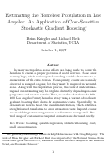 Cover page: Estimating the Homeless Population in Los Angeles: An Application of Cost-Sensitive Stochastic Gradient Boosting