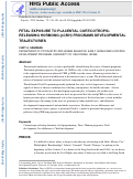 Cover page: Fetal exposure to placental corticotropin-releasing hormone (pCRH) programs developmental trajectories