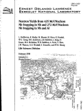 Cover page: Neutron yields from 435 MeV/nucleon Nb stopping in Nb and 272 MeV/nucleon Nb stopping in Nb and Al