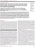 Cover page: Optimal trade-off control in machine learning-based library design, with application to adeno-associated virus (AAV) for gene therapy.