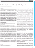 Cover page: Nuclear migration events throughout development