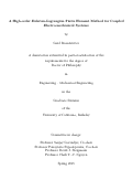 Cover page: A High-order Eulerian-Lagrangian Finite Element Method for Coupled Electro-mechanical Systems