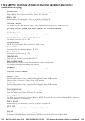 Cover page: The VAMPIRE challenge: A multi‐institutional validation study of CT ventilation imaging