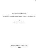 Cover page: Anything but Routine: A Selectively Annotated Bibliography of William S. Burroughs v. 2.0