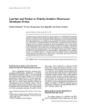 Cover page: Laurdan and Prodan as Polarity-Sensitive Fluorescent Membrane Probes