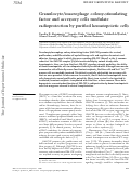 Cover page: Granulocyte/macrophage colony-stimulating factor and accessory cells modulate radioprotection by purified hematopoietic cells
