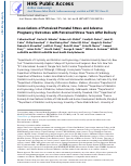 Cover page: Associations of perceived prenatal stress and adverse pregnancy outcomes with perceived stress years after delivery