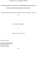 Cover page: "Low-Income Students of Color in the U.S. Neoliberal Public Education System: An Examination of Federal and State Intervention Policies”