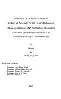 Cover page: Bottom up approach for the reconstitution and characterization of DNA replication checkpoint