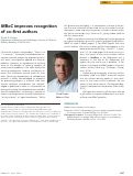 Cover page: MBoC improves recognition of co–first authors