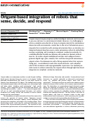 Cover page: Origami-based integration of robots that sense, decide, and respond.