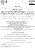 Cover page: 2014 Report on the Milestones for the US National Plan to Address Alzheimer's Disease