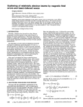 Cover page: Scattering of relativistic electron beams by magnetic field errors and beam-induced waves