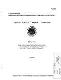 Cover page: International Database on Energy Efficiency Programs (INDEEP) Project; INDEEP ANNUAL REPORT (1994-1995)