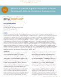 Cover page: Aplicación de un modelo de gestión del uso público en Parques Nacionales de la Argentina: sistematización de una experiencia
