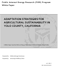 Cover page of Adaptation Strategies for Agricultural Sustainability in Yolo County, California