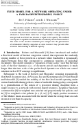 Cover page: Fluid model for a network operating under a fair bandwidth-sharing policy