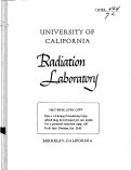 Cover page: Design and Construction of the Bevatron Quarter Scale Operating Model