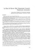 Cover page: La flora di Monte Alpi (Appennino Lucano). Repertorio sistematico