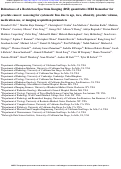 Cover page: Robustness of a Restriction Spectrum Imaging (RSI) quantitative MRI biomarker for prostate cancer: assessing for systematic bias due to age, race, ethnicity, prostate volume, medication use, or imaging acquisition parameters