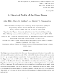 Cover page: A Historical Profile of the Higgs Boson