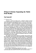 Cover page: Drugs in Cinema: Separating the Myths from Reality