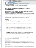 Cover page: Birth Tourism and Neonatal Intensive Care: A Children's Hospital Experience