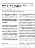 Cover page: The alternative macrophage relay: STAT6 passes the baton to EGR2