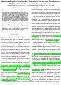Cover page: Children and Adults Consider Others' Resources When Inferring Their Emotions