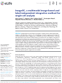 Cover page: Image3C, a multimodal image-based and label-independent integrative method for single-cell analysis.