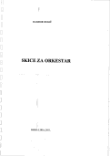 Cover page: Skice za Orkestar