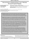 Cover page: Characterization of Regional Poison Center Utilization Through Geospatial Mapping