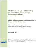 Cover page: The Path to Savings: Understanding the Federal Purchase of Energy-Consuming Products