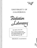 Cover page: An Isotope Effect in a Simple Chemical Reaction