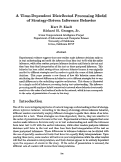 Cover page: A Time-Dependent Distributed Processing Model of Stragtegy-Driven Inference Behavior