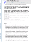 Cover page: Personal exposure of dairy workers to dust, endotoxin, muramic acid, ergosterol, and ammonia on large-scale dairies in the high plains Western United States