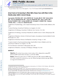 Cover page: Anal Cancer Screening in Men Who Have Sex With Men in the Multicenter AIDS Cohort Study