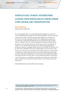 Cover page: Honolulu Rail Transit: International Lessons from Barcelona in Linking Urban Form, Design, and Transportation