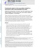 Cover page: Examining the evidence on the causal effect of HAART on transmission of HIV using the Bradford Hill criteria.