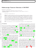 Cover page: Multimessenger parameter estimation of GW170817