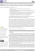 Cover page: Multimode Tree-Coding of Speech with Pre-/Post-Weighting †